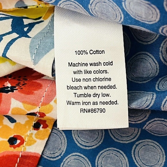 The Company Store Cotton‎ Floral Voile Womens Kimono Robe XL/XXL | Lightweight - Picture 8 of 11